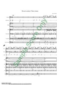 Mozart undead: Tuba mirum Moore/ Mozart Organ  
