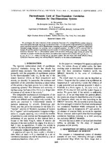 JOURNAL OF MATHEMATICAL PHYSICS  VOLUME 11, NUMBER 9 SEPTEMBER 1970