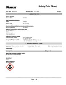 Safety Data Sheet Issue Date: 28-Apr-2014 Revision Date: 07-JulVersion 1