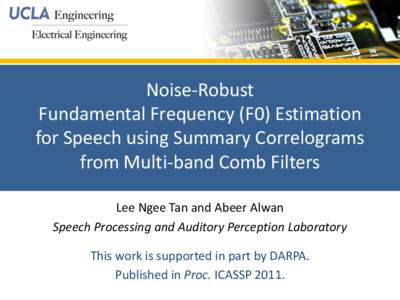Noise Robust F0 Estimation using SNR-weighted Summary Correlograms from Multi-band Comb Filters
