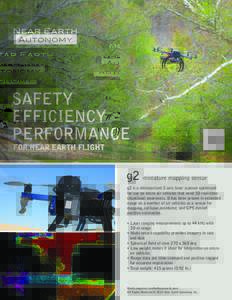 SAFETY EFFICIENCY PERFORMANCE FOR NEAR EARTH FLIGHT  g2 miniature mapping sensor