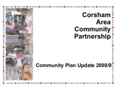 Corsham Area Community Partnership  Community Plan Update