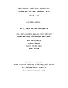 ENVIRONMENTAL CONTAMINANTS ENCYCLOPEDIA CHROMIUM III (TRIVALENT CHROMIUM) ENTRY  July 1, 1997