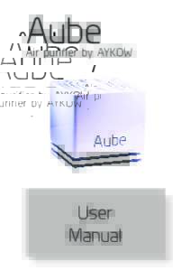 Aube  Air purifier by AYKOW User Manual