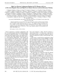 Physics / Fusion power / Tokamaks / Nature / Nuclear power / Plasma physics / Science and technology in the Soviet Union / Electron cyclotron resonance / Plasma / Electron / Lawson criterion / Helically Symmetric Experiment