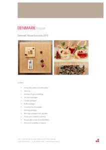 Denmark House functionsContent •  Venue description and information