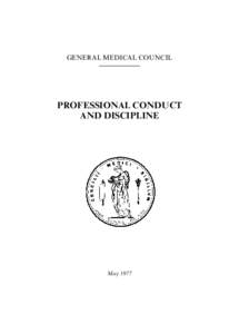 Professional conduct and discipline[removed]Archived