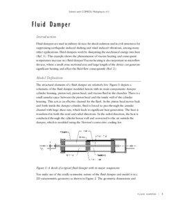 Solved with COMSOL Multiphysics 4.1  Fluid Damper