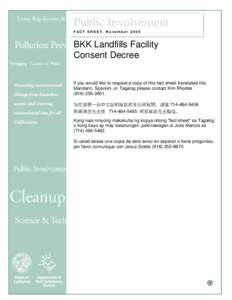 Microsoft Word - BKK Landfill Facility Consent Decree.doc