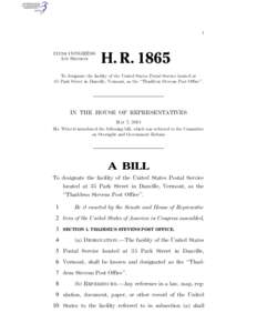 I  113TH CONGRESS 1ST SESSION  H. R. 1865