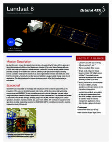 Landsat 8 Continuing the Landsat Mission LEO Earth Science/ Remote Sensing