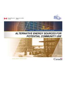 ALTERNATIVE ENERGY SOURCES FOR