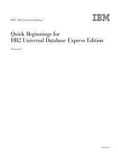 Quick Beginnings for DB2 UDB Express