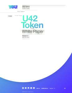 U42 Token: White Paper Cover  U42
