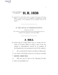 I  114TH CONGRESS 1ST SESSION  H. R. 1038