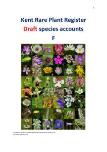 1  Kent Rare Plant Register Draft species accounts F