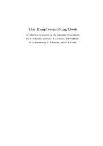The Hauptvermutung Book A collection of papers on the topology of manifolds by A.A.Ranicki (editor), A.J.Casson, D.P.Sullivan,