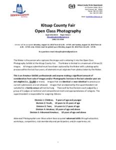 Kitsap County Parks Department 614 Division Street, MS#1 Port Orchard, WAPhone: Fax: Email: 