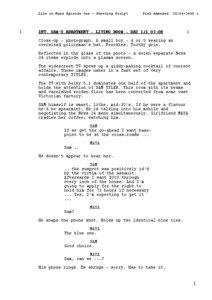 Life on Mars Episode One - Shooting Script  1