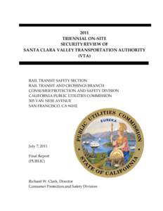 Microsoft Word - Final SCVTA Triennial Security Report[removed]Public).doc