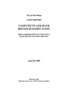Microsoft Word - Final Cash Draft Audit Report.doc