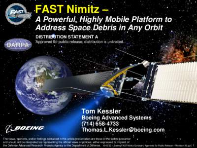 FAST Nimitz –  Integrated Defense Systems Phantom Works A Powerful, Highly Mobile Platform