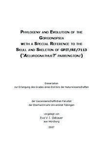 Phylogeny and Evolution of the Gorgonopsia with a Special Reference to the