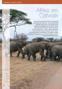 FERNREISEN – TANZANIA & ZANZIBAR  Afrika am Catwalk  Fernreisen