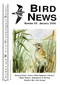 Number 69 Januarywww.cawos.org Cheshire and Wirral Ornithological Society