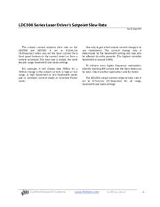 Microsoft Word - LDC Note 11 LDC500 Setpoint Slew Rate RevB .doc