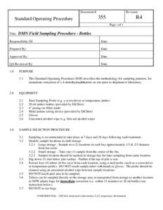 Microsoft Word - SOP 355 R4 - DMN Field Sampling Procedure - Bottles (customer document)