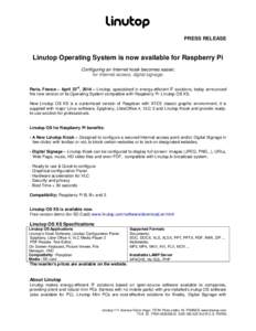 Press Release Linutop OS XS ENdraftB