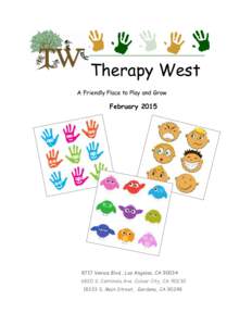 Therapy West A Friendly Place to Play and Grow FebruaryVenice Blvd., Los Angeles, CA 90034