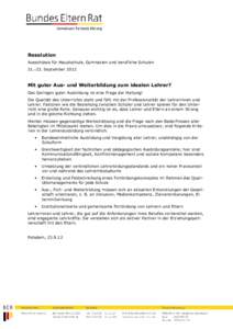 Resolution_Lehrerbildung_BER-FT3-2012