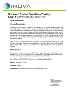 Microsoft Word - Scorpion_Level1_Training_Overview_100511