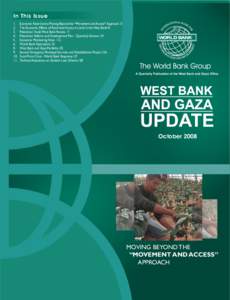 Economic Monitoring Note for West Bank Gaza