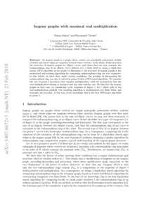 Isogeny graphs with maximal real multiplication Sorina Ionica1 and Emmanuel Thomé2 1 arXiv:1407.6672v3 [math.NT] 23 Feb 2018