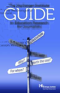 Guide to Education Research for Journalists
