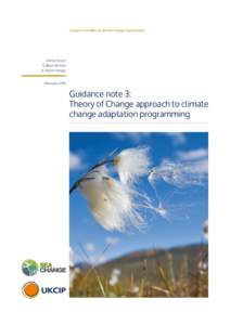 Guidance for M&E of climate change interventions  Dennis Bours Colleen McGinn & Patrick Pringle February 2014
