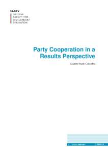Party Cooperation in a Results Perspective Country Study: Colombia n