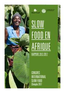 SLOW FOOD EN AFRIQUE RAPPORTCONGRES