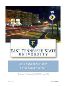ANNUAL SECURITY & FIRE SAFETY REPORTCrime and Fire Statistics for 2012, 2013, and 2014 Pa g e |1