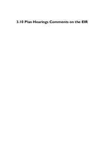 3.10 Plan Hearings Comments on the EIR  METROPOLITAN TRANSPORTATION COMMISSION ASSOCIATION OF BAY AREA GOVERNMENTS PUBLIC HEARING ON THE DRAFT PLAN BAY AREA ALAMEDA COUNTY