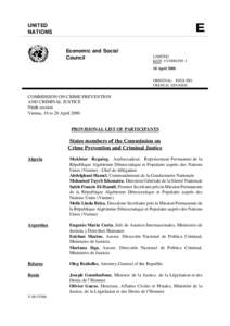 UNITED NATIONS Economic and Social Council  LIMITED