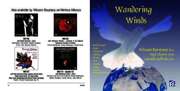 Wandering Winds Also available by Wissam Boustany on Nimbus Alliance  Bela Bartok, Frank Martin, Wissam Boustany