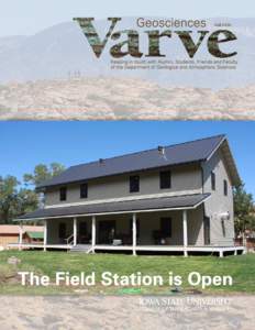 FallThe Field Station is Open COLLEGE OF LIBERAL ARTS & SCIENCES  CONTENTS