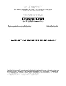 Biofuels / Business / Subsidies / Economy of Africa / World food price crisis / Agriculture in India / Food Corporation of India / Buffer stock scheme / Food security / Economics / Food politics / Pricing