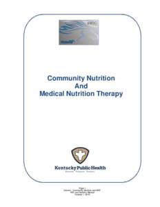 PROTOCOL FOR MEDICAL NUTRITION THERAPY