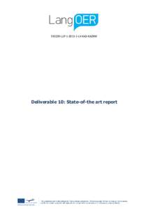 LLPLV-KA2-KA2NW  Deliverable 10: State-of-the art report Project Title