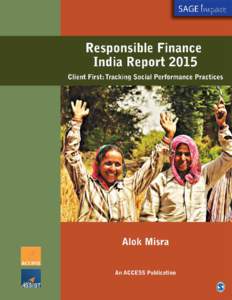 Responsible Finance India Report 2015  Thank you for choosing a SAGE product! If you have any comment, observation or feedback, I would like to personally hear from you. Please write to me at 